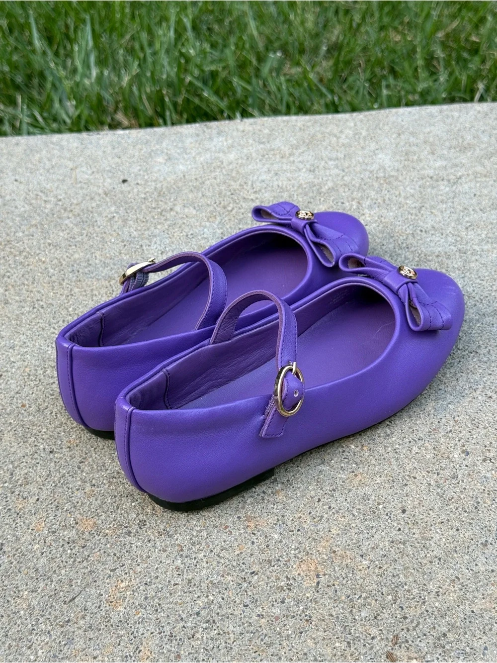 Luxelim Isla Purple Leather Mary Janes EU 29 / US 11.5–12 Girls Dress Shoes
